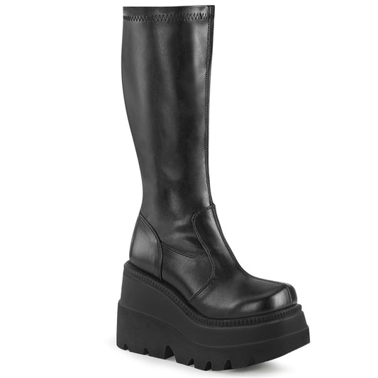 DemoniaCult Frauenstiefel SHAKER-65 blk str vegan Leder