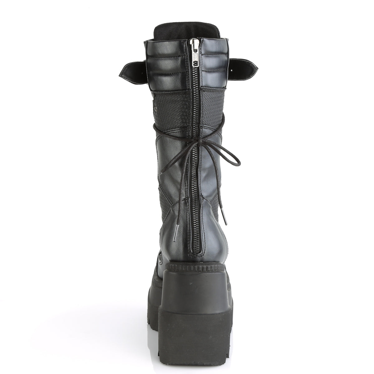 DemoniaCult Frauenstiefel SHAKER-70 BLK Vegan Leder