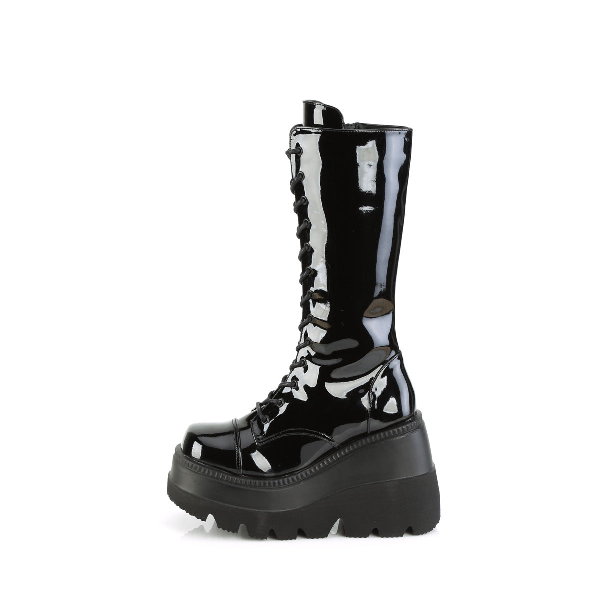 DemoniaCult  Stiefel SHAKER-72 BLK Patent