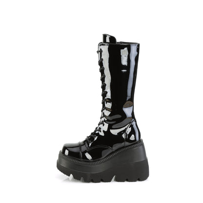 DemoniaCult  Stiefel SHAKER-72 BLK Patent