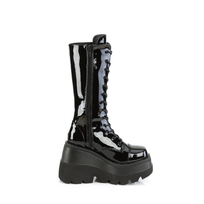 DemoniaCult  Stiefel SHAKER-72 BLK Patent