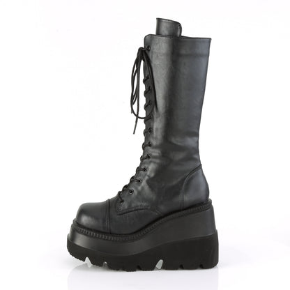 DemoniaCult Frauenstiefel SHAKER-72 BLK Vegan Leder