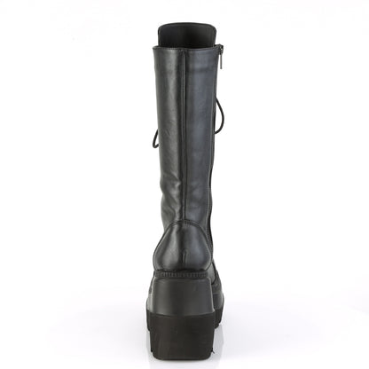 DemoniaCult Frauenstiefel SHAKER-72 BLK Vegan Leder