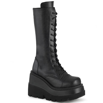 DemoniaCult Frauenstiefel SHAKER-72 BLK Vegan Leder