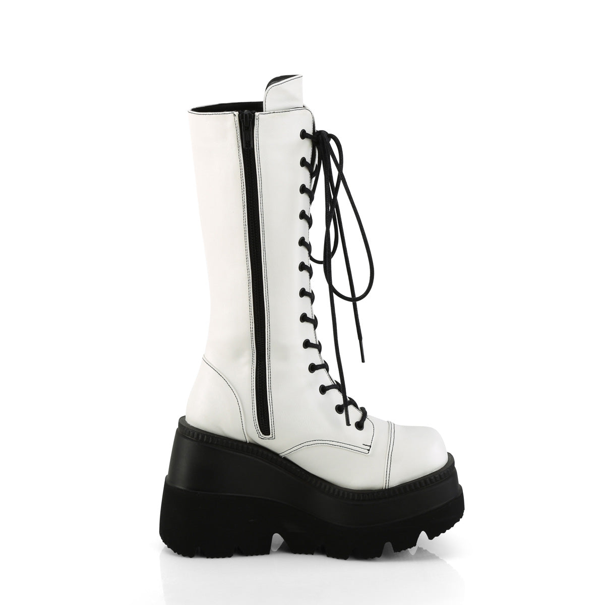 DemoniaCult  Stiefel SHAKER-72 wht veganes Leder