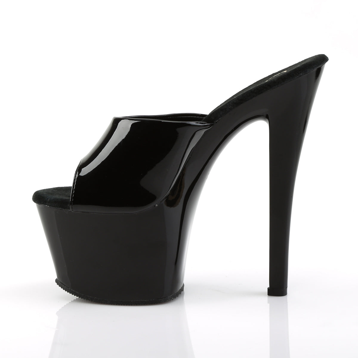 Pleaser Damen Sandalen SKY-301 blk pat / black
