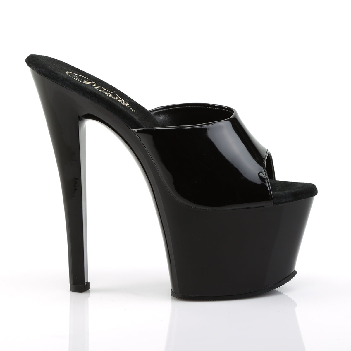 Pleaser Damen Sandalen SKY-301 blk pat / black