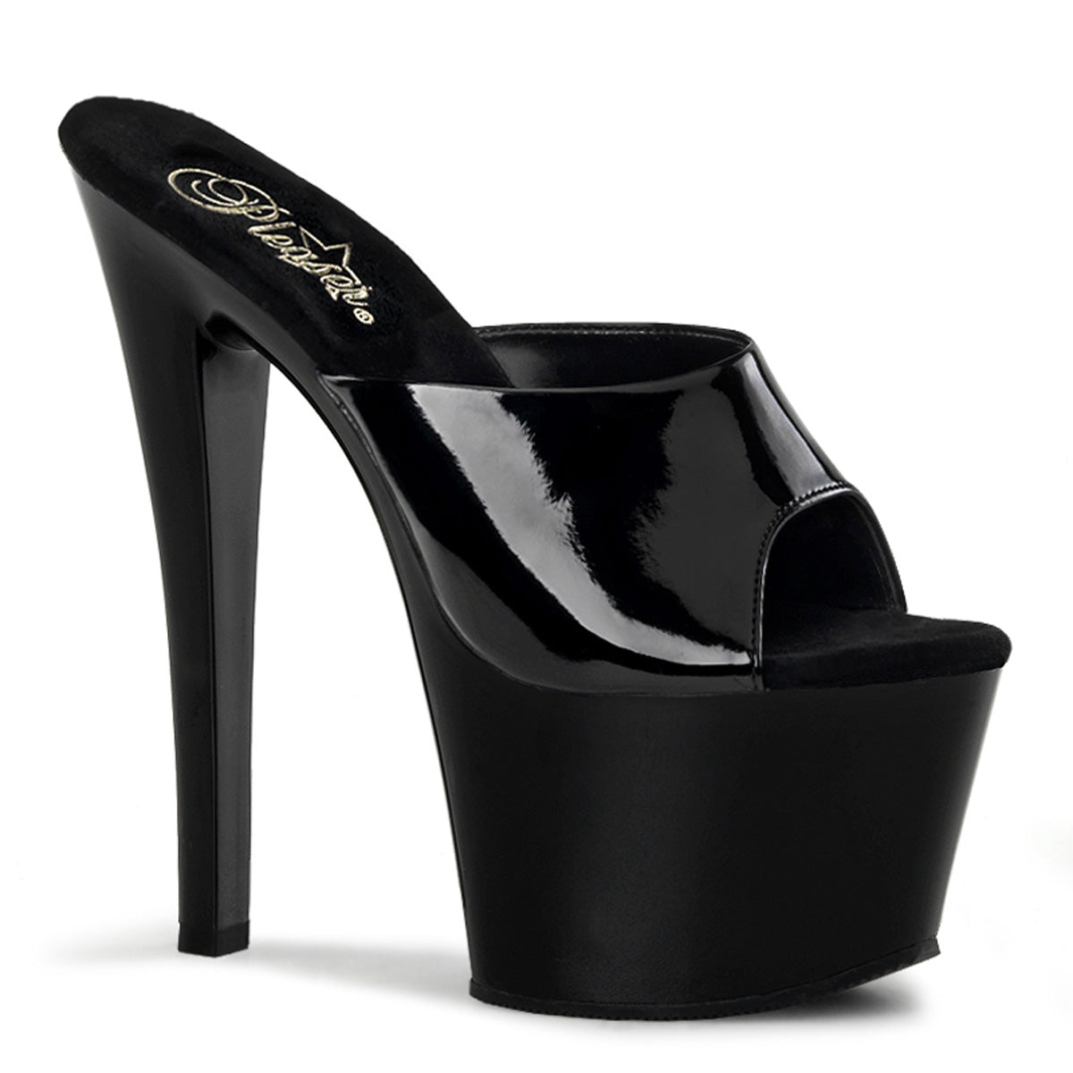 Pleaser Damen Sandalen SKY-301 blk pat / black