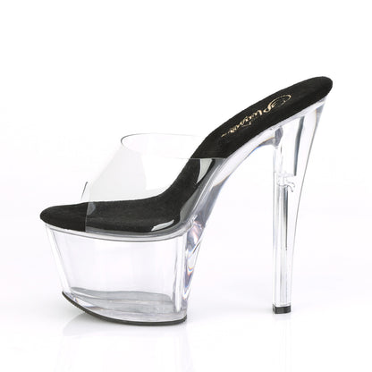 Pleaser Damen Sandalen SKY-301 CLR-BLK / CLR