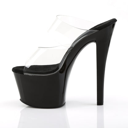 Pleaser Damen Sandalen SKY-302 CLR / BLK