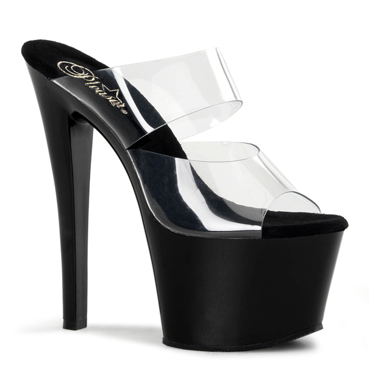 Pleaser Damen Sandalen SKY-302 CLR / BLK