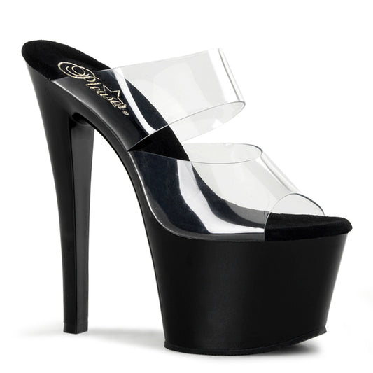 Pleaser Damen Sandalen SKY-302 CLR / BLK