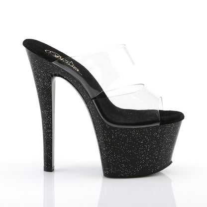 Pleaser Damen Sandalen SKY-302mg CLR / BLK