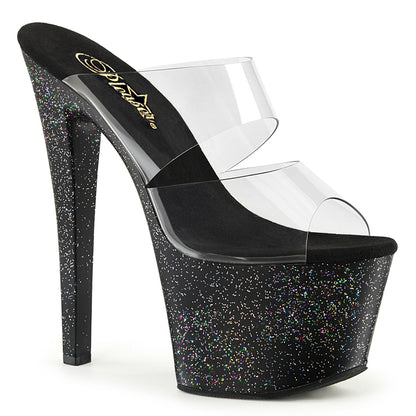 Pleaser Damen Sandalen SKY-302mg CLR / BLK