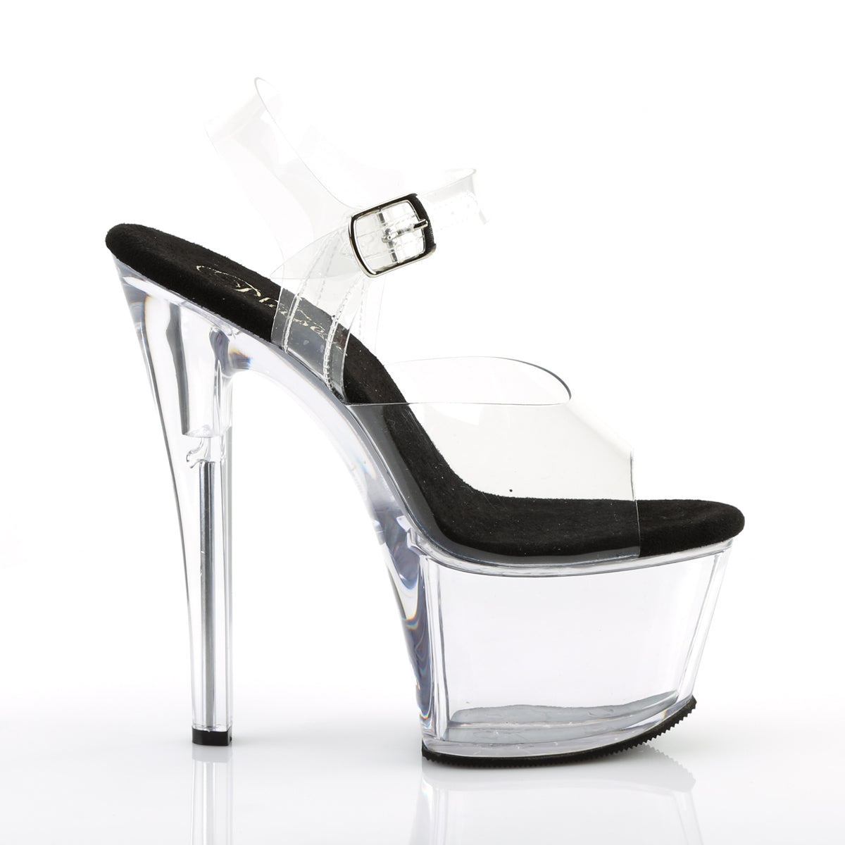 Pleaser Womens Sandals SKY-308 Clr-Blk/Clr
