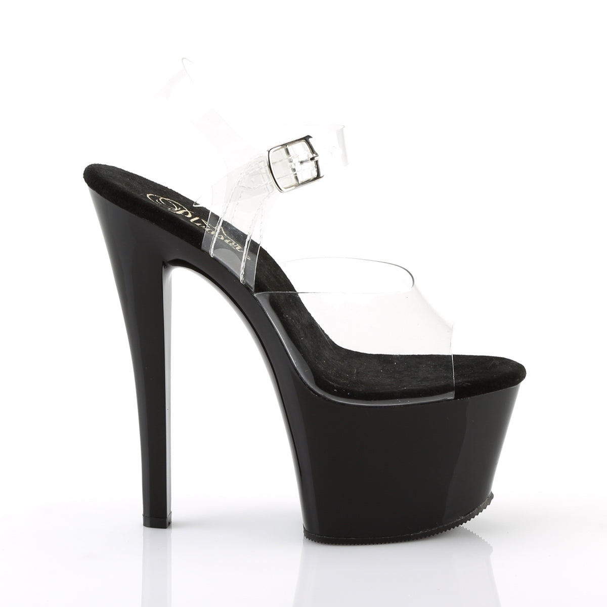 Pleaser Womens Sandals SKY-308 Clr/Blk
