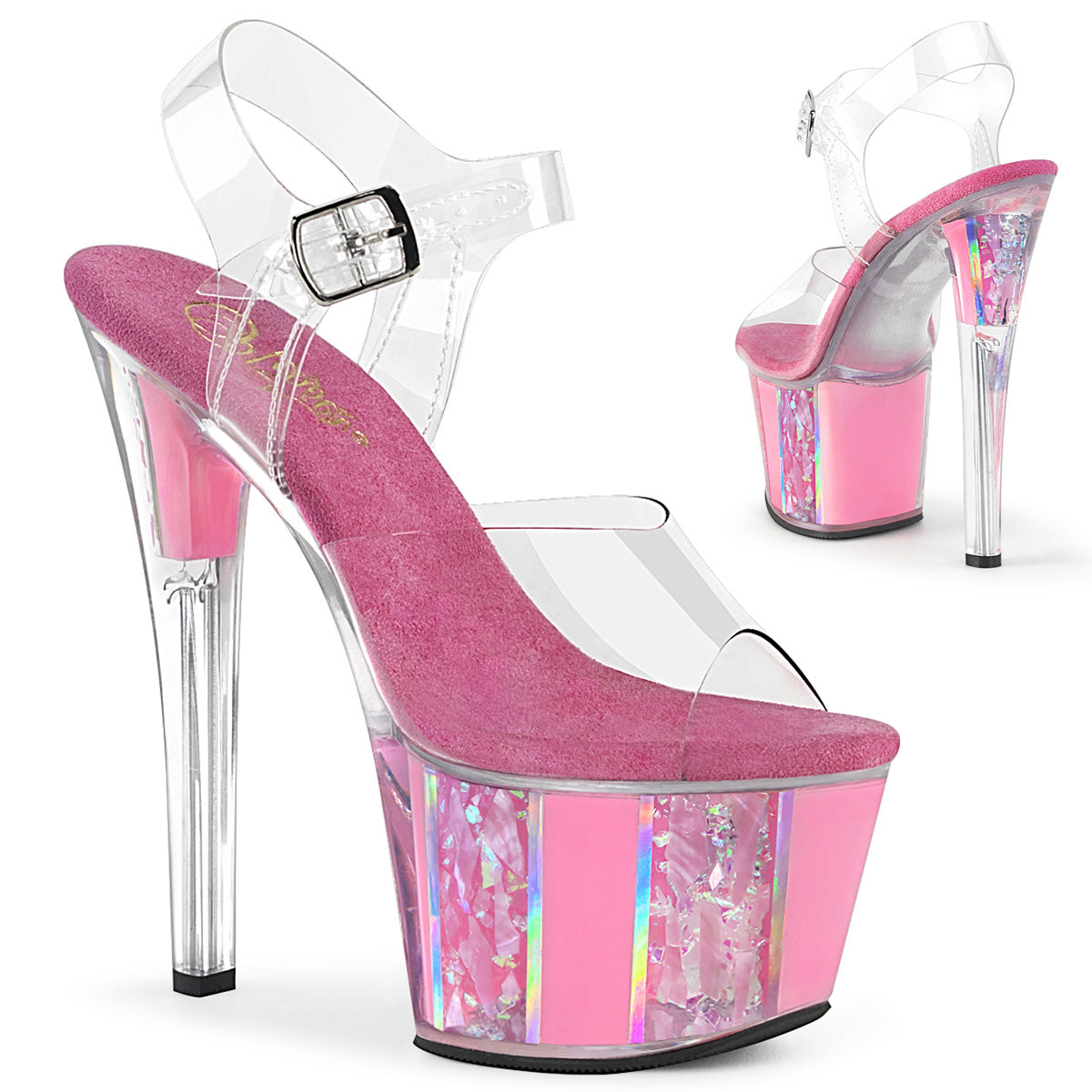 Pleaser Damen Sandalen SKY-308OF CLR / B. Rosa