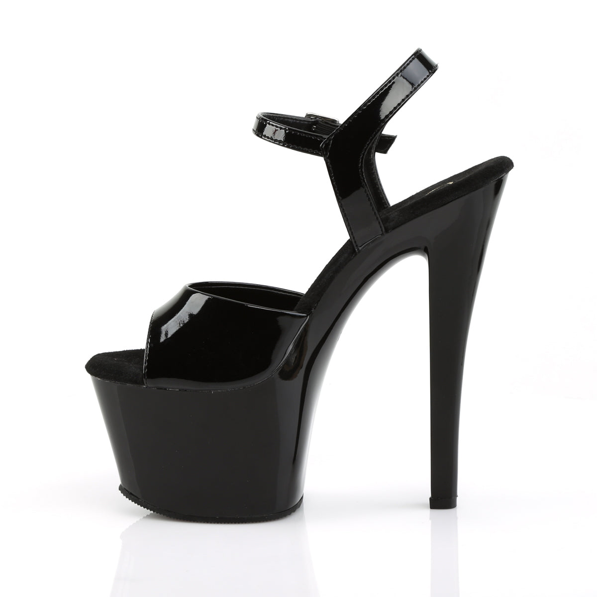 Pleaser Damen Sandalen SKY-309 BLK Pat / BLK