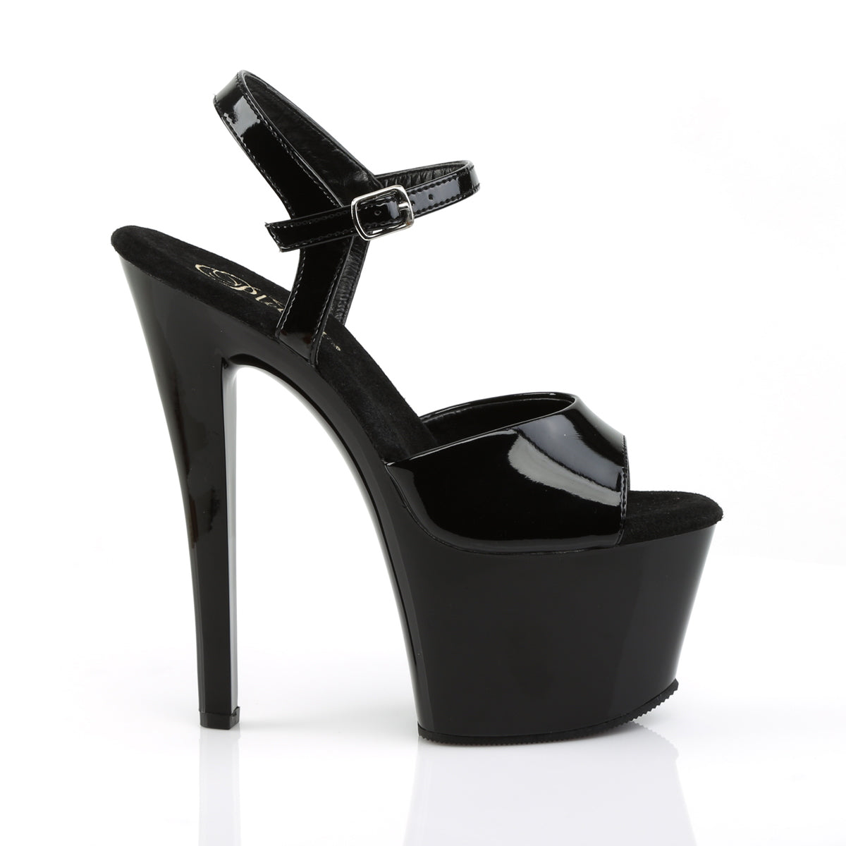 Pleaser Damen Sandalen SKY-309 BLK Pat / BLK