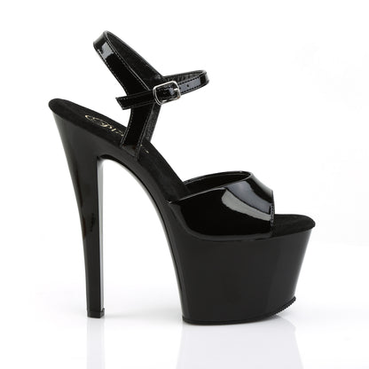 Pleaser Damen Sandalen SKY-309 BLK Pat / BLK
