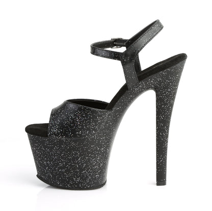 Pleaser Damen Sandalen SKY-309MMG BLK Faux Leder / BLK Matte