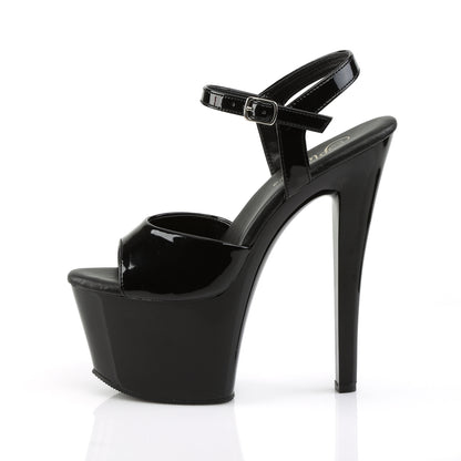Pleaser Damen Sandalen SKY-309VL BLK Pat / BLK