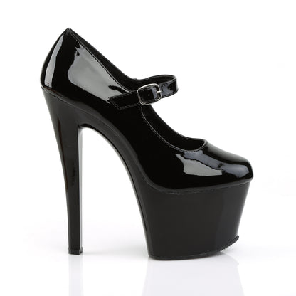 Pleaser Damen Sandalen SKY-387 BLK Pat / BLK