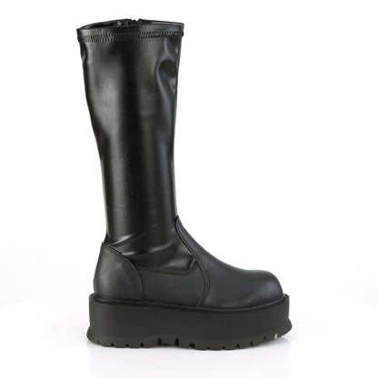 DemoniaCult Frauenstiefel SLACKER-200 blk str vegan Leder
