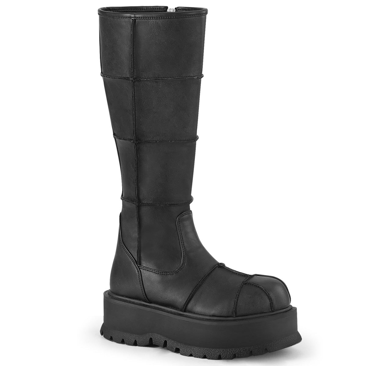DemoniaCult Frauenstiefel SLACKER-230 BLK Vegan Leder
