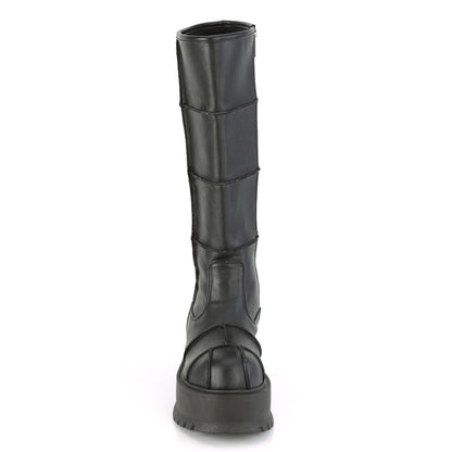 DemoniaCult Frauenstiefel SLACKER-230 BLK Vegan Leder