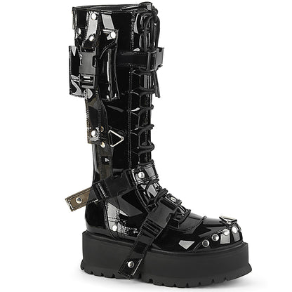 DemoniaCult Frauenstiefel SLACKER-260 Blk Pat