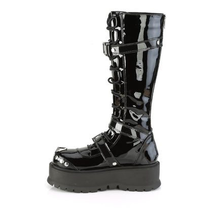 DemoniaCult Frauenstiefel SLACKER-260 Blk Pat