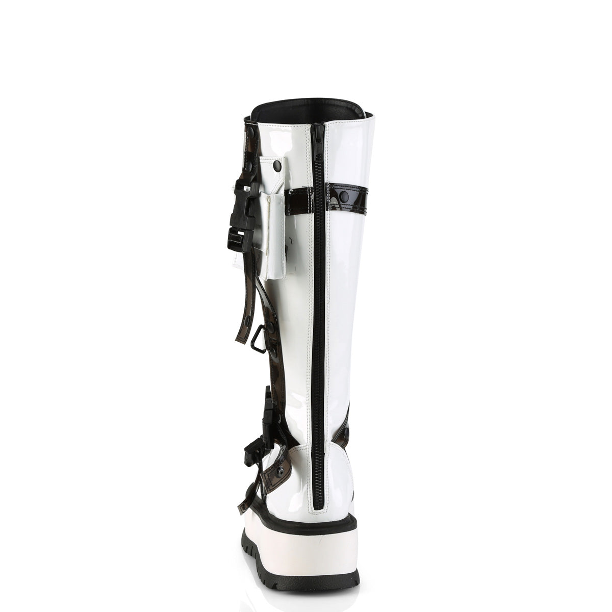 DemoniaCult Frauenstiefel SLACKER-260 WHT Pat
