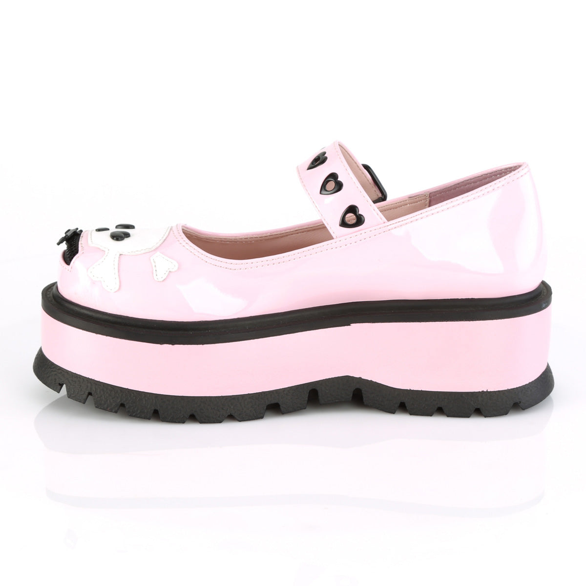 DemoniaCult  Pumps SLACKER-27 B. Pink Hologramm