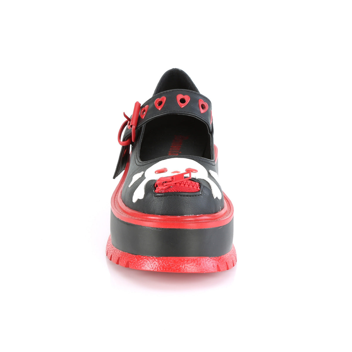 DemoniaCult  Pumps SLACKER-27 BLK Vegan Leder
