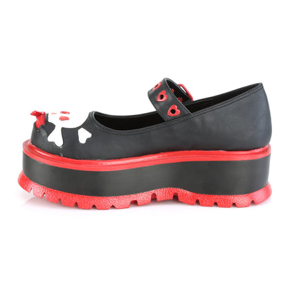 DemoniaCult  Pumps SLACKER-27 BLK Vegan Leder
