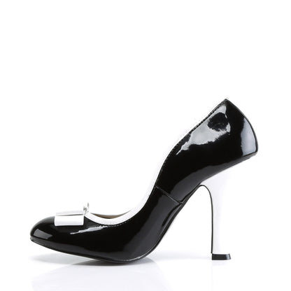Pin Up Couture Frauenpumpen SMITTEN-01 BLK-WHT PAT