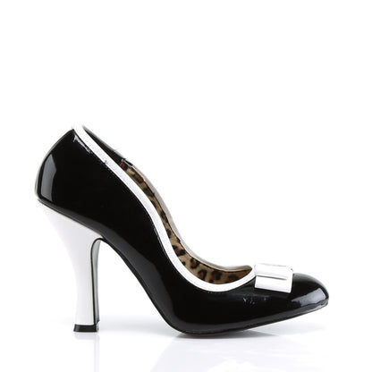 Pin Up Couture Frauenpumpen SMITTEN-01 BLK-WHT PAT