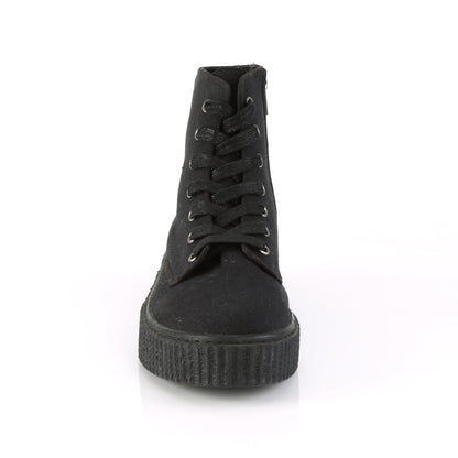 DemoniaCult Herren -Knöchelstiefel SNEEKER-201 BLK -Leinwand