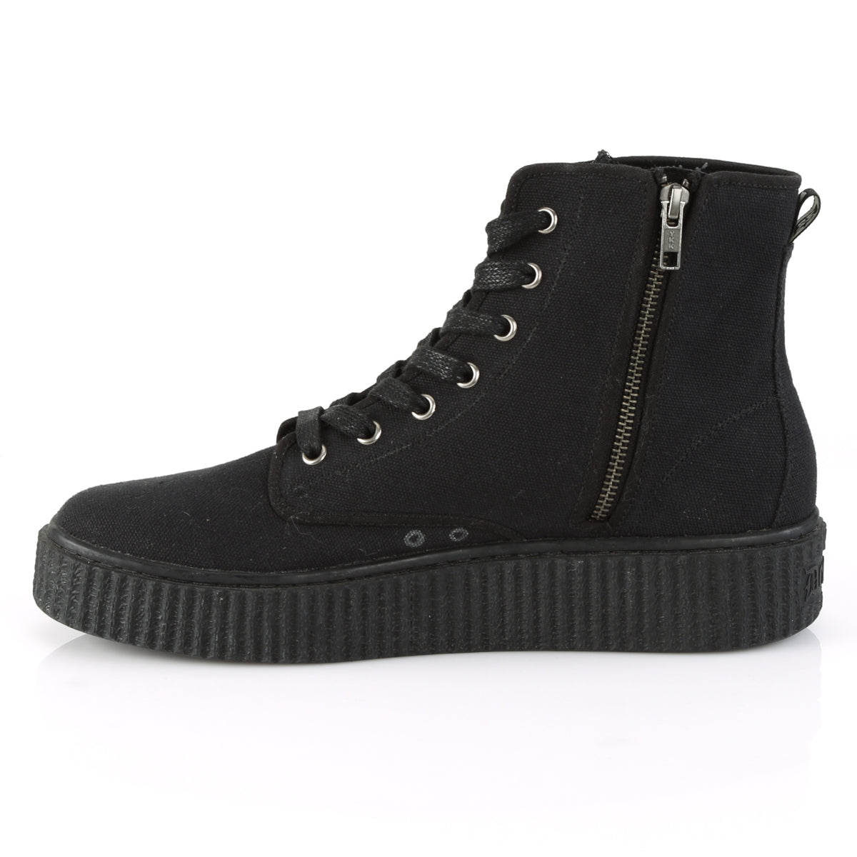 DemoniaCult Herren -Knöchelstiefel SNEEKER-201 BLK -Leinwand