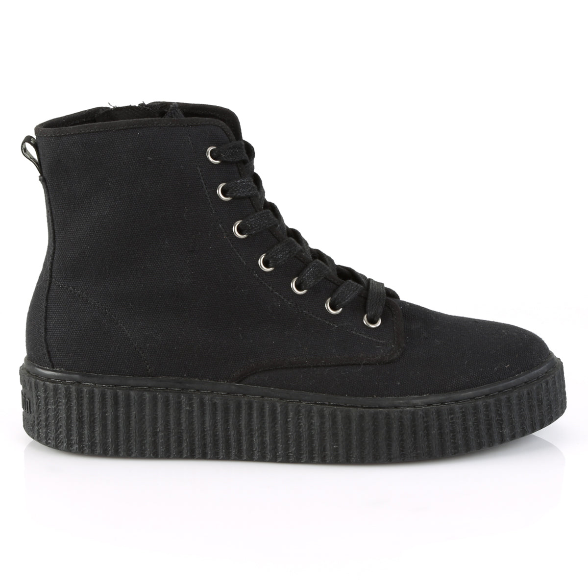 DemoniaCult Herren -Knöchelstiefel SNEEKER-201 BLK -Leinwand