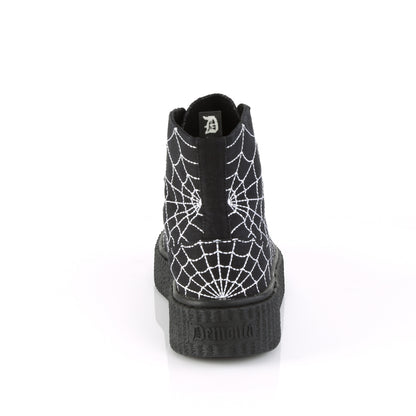 DemoniaCult Herren -Knöchelstiefel SNEEKER-250 BLK -Leinwand