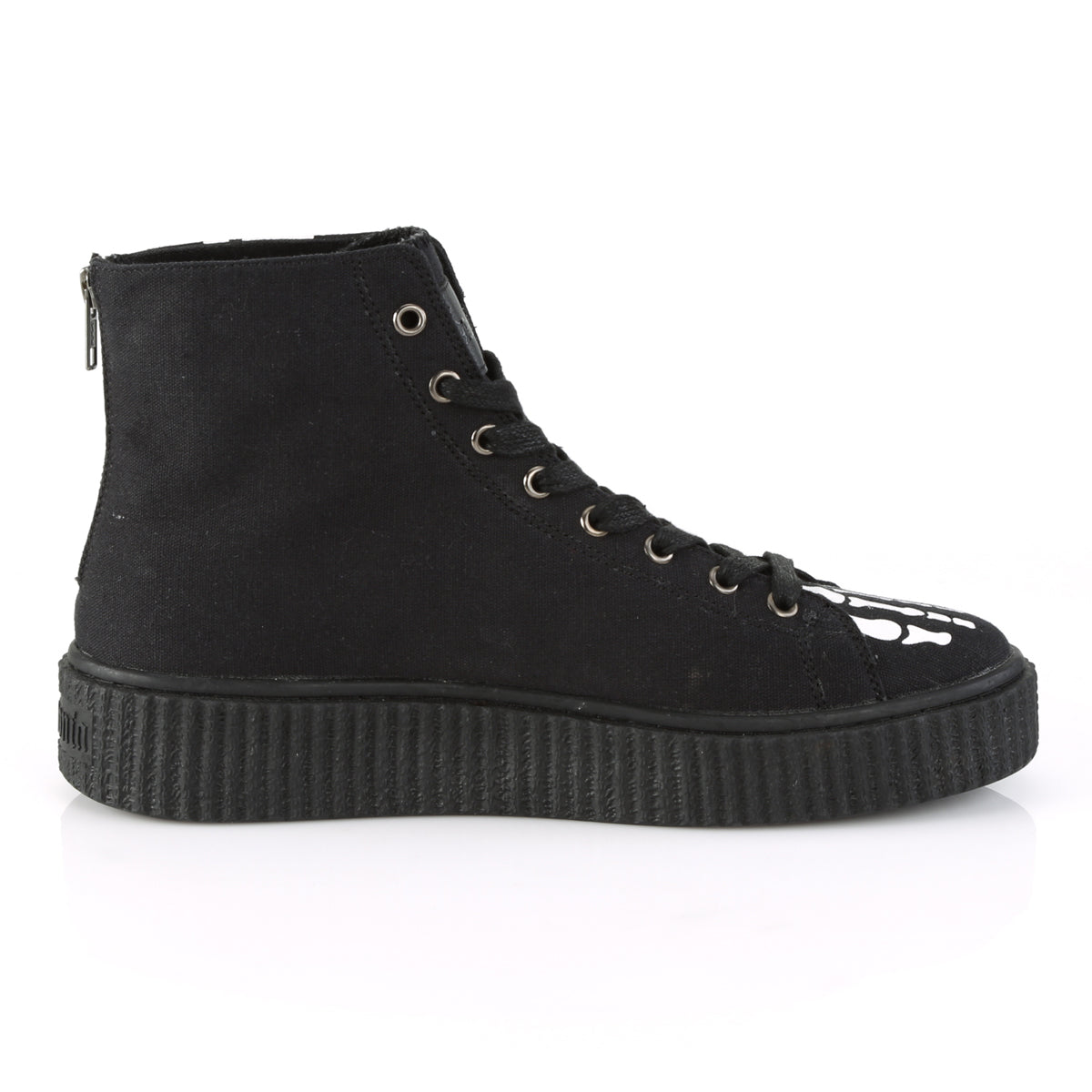 DemoniaCult Herren -Knöchelstiefel SNEEKER-252 BLK Canvas