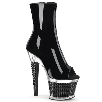 Pleaser  Stiefeletten SPECTATOR-1012 BLK Pat / CLR-BLK