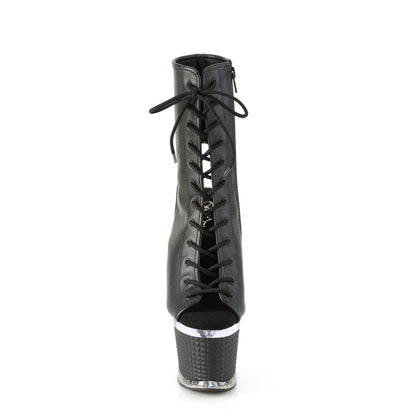 Pleaser  Stiefeletten SPECTATOR-1016 BLK Faux Leder / CLR-BLK Matte
