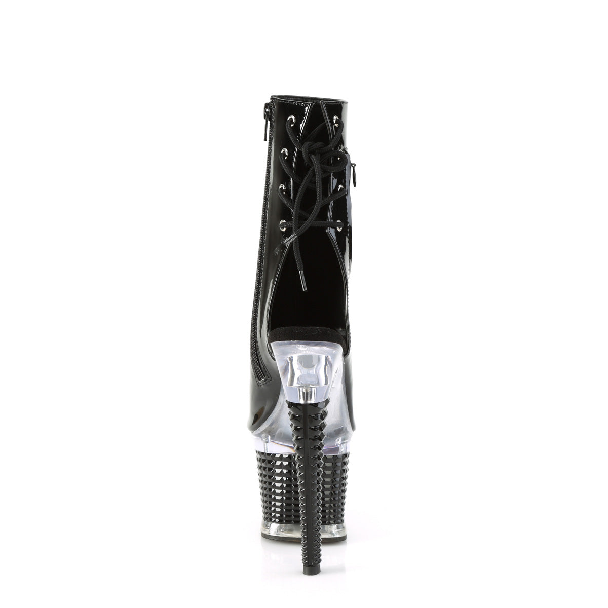 Pleaser  Stiefeletten SPECTATOR-1018 BLK Pat / CLR-BLK