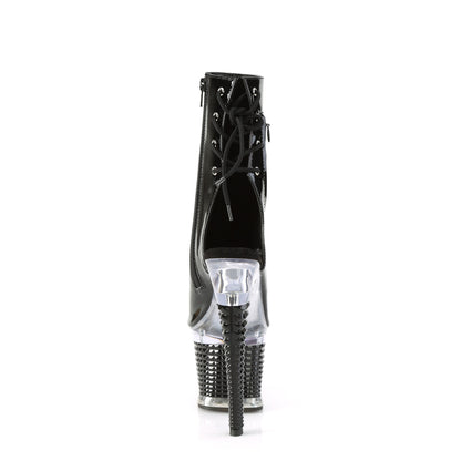 Pleaser  Stiefeletten SPECTATOR-1018 BLK Pat / CLR-BLK