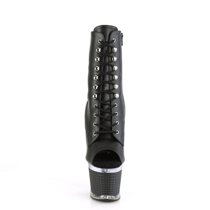 Pleaser  Stiefeletten SPECTATOR-1021 BLK Faux Leder / CLR-BLK Matte