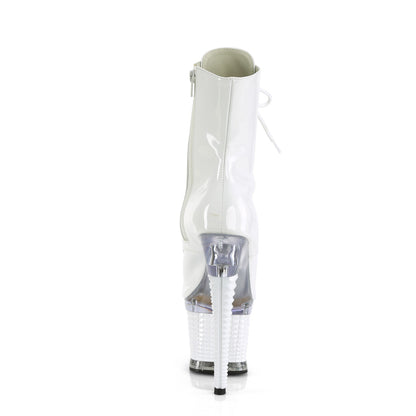 Pleaser  Ankle Boots SPECTATOR-1021 Wht Pat/Clr-Wht