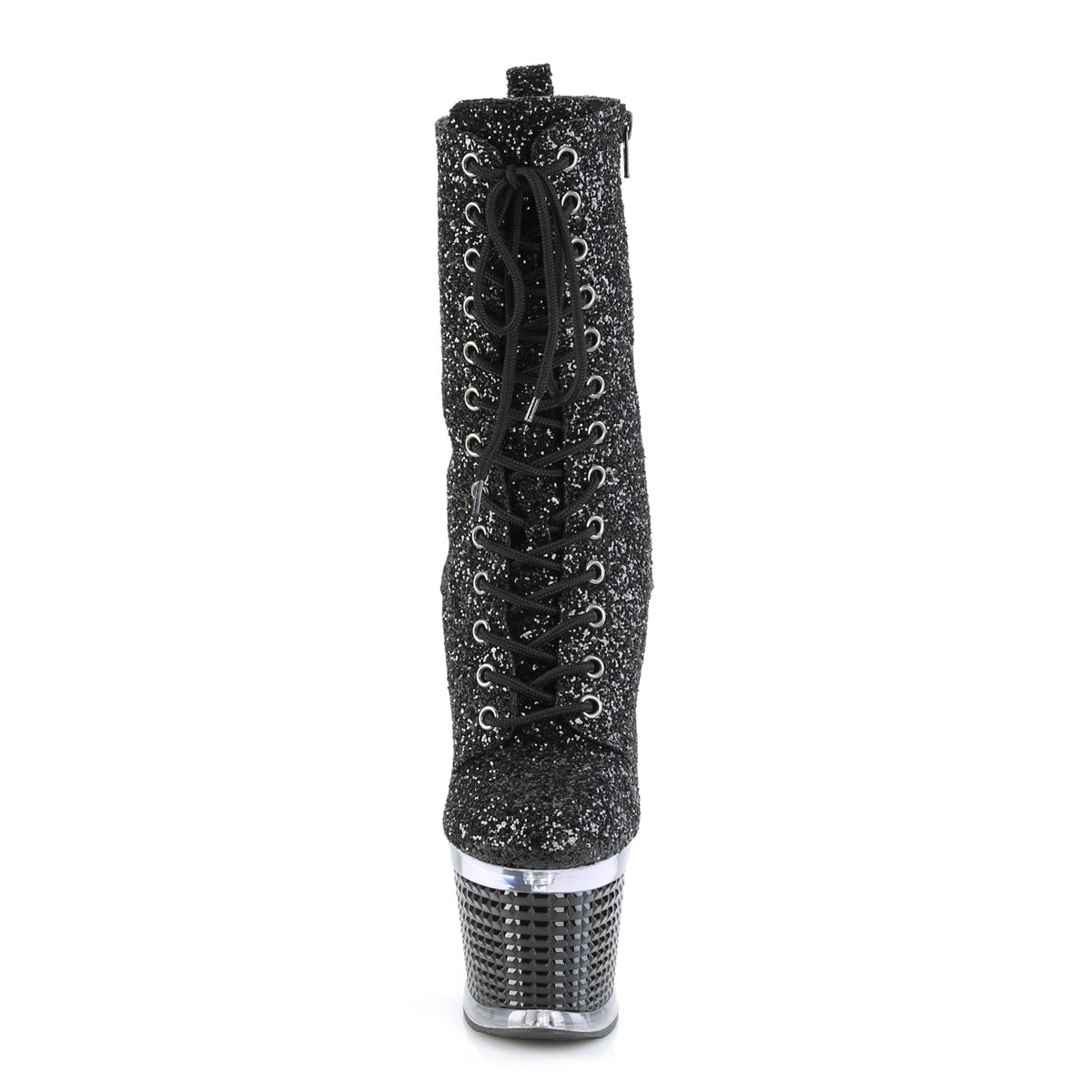 Pleaser  Stiefeletten SPECTATOR-1040g BLK Glitter / CLR-BLK